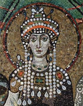 Theodora Empress Consort to Justinian I ca. 548   Basilica of San Vitale Ravenna